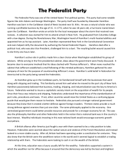 The Federalist Party