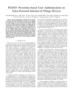 PIANO: Proximity-based User Authentication on Voice