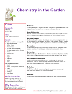 Chemistry in the Garden - Captain Planet Foundation