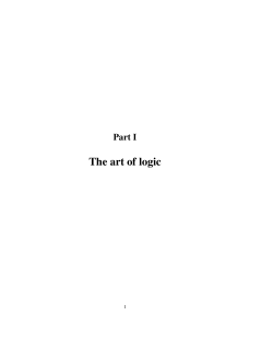 The art of logic - University of Pittsburgh