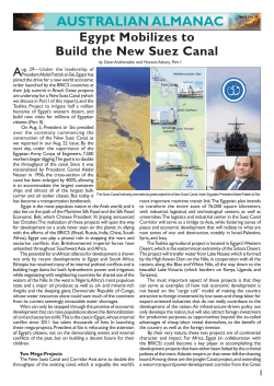 Egypt Mobilizes to Build the New Suez Canal
