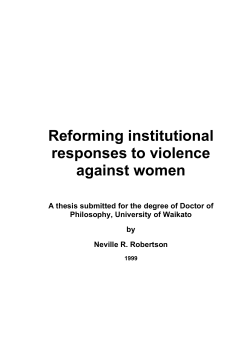 Title page - New Zealand Family Violence Clearinghouse