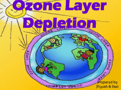Ozone layer deplition - Worth County Schools
