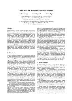 subjective trust networks