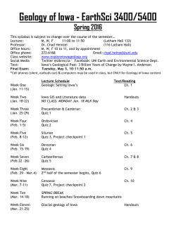 Syllabus Spring 2016
