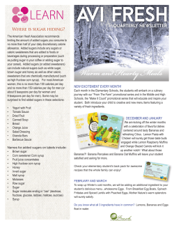 Food Service Newsletter