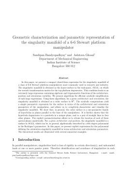 Geometric characterization and parametric representation of the