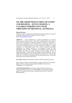 on the growth dynamics of cities and regions &ndash; seven