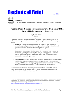TechBrief-Using Open Source Infrastructure to Implement the GRA