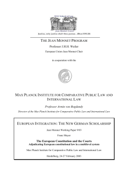 The European Constitution and the Courts