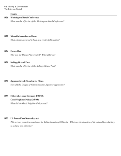 US Foreign Policy 1920-1940