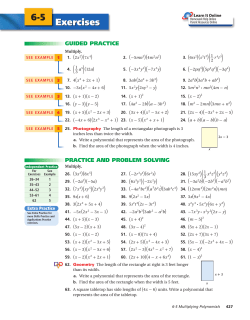 Exercises x - x 6-5