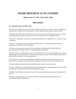 idaho republican platform
