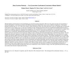Mass Fraction Maturity