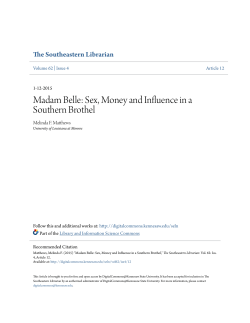 Madam Belle: Sex, Money and Influence in a Southern Brothel