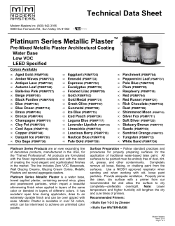 Platinum Series Metallic Plaster