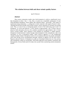 The relation between bulk and shear seismic quality factors