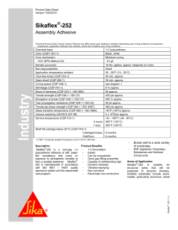 Sikaflex -252 - Sika Corporation