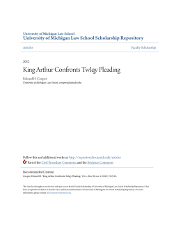 King Arthur Confronts TwIqy Pleading