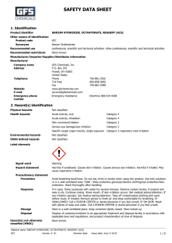 SDS - Northwest Scientific, Inc.