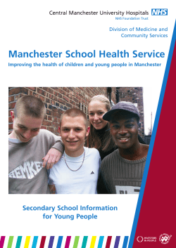 School Health Service Leaflet