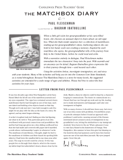 the matchbox diary