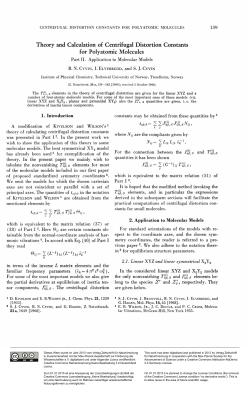 Theory and Calculation of Centrifugal Distortion Constants for