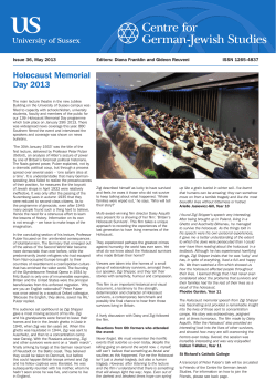 May 2013  - University of Sussex