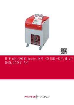 HiCube 80 Classic, DN 40 ISO-KF, MVP 040, 110