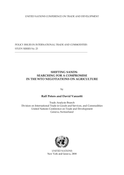 Shifting Sands: Searching for a Compromise in the WTO