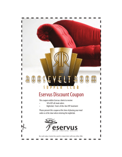Roosevelt Room Discount Coupon