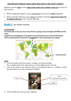 How did early explorers know where they were on the earth`s surface?