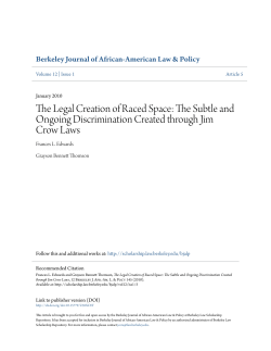 The Legal Creation of Raced Space