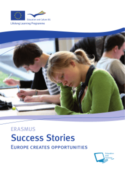 Erasmus - Success stories