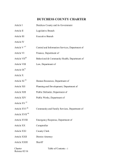 Dutchess County Charter ()