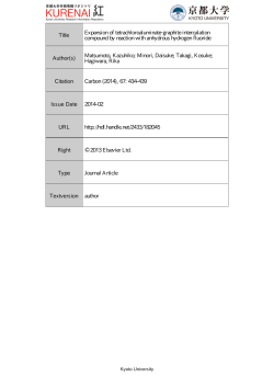Title Expansion of tetrachloroaluminate-graphite