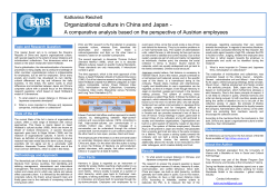 Organizational culture in China and Japan -