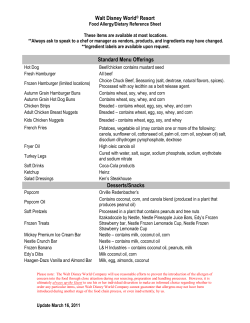 Food Allergy Reference