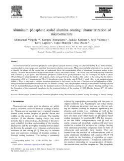 Aluminum phosphate sealed alumina coating