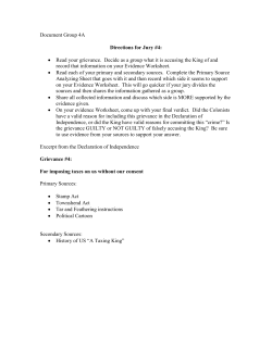 Lesson 2 - Grievance 4 Packet