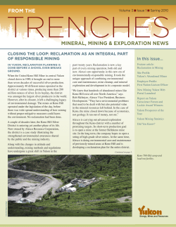 CLOSING THE LOOP: RECLAMATION AS AN INTEGRAL PART OF