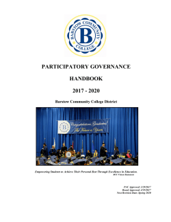 Participatory Governance Handbook