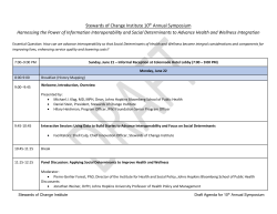 Stewards of Change Institute 10th Annual Symposium Harnessing