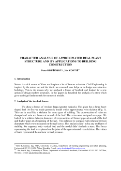 character analysis of approximated real plant structure