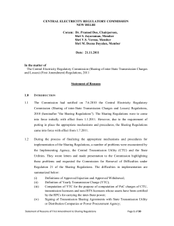 Statement of Reasons