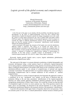 Logistic growth of the global economy and