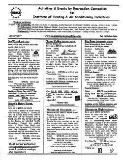 January 2017 Recreation Connection