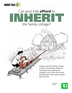 Can your kids afford to the family cottage?
