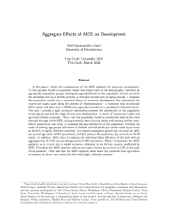 Aggregate Effects of AIDS on Development