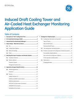 Induced Draft Cooling Tower and Air